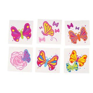 Rhode Island Novelty Butterfly Temporary Tattoos, 144 Piece Toys & Games