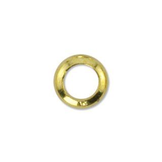 Beadalon 144 Piece 3.4 MM Solid Ring, Gold Plate