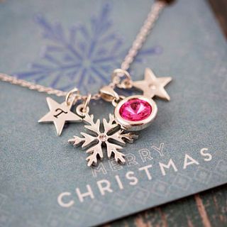 design your own snowflake necklace by j&s jewellery