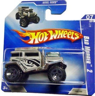2009 Hot Wheels BAD MUDDER 2 7 of 10 Rebel Rides #143 (grey) SHORT CARD Toys & Games