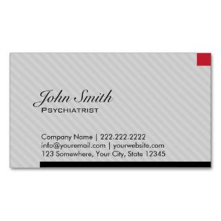 Red Pixel Psychiatrist Business Card