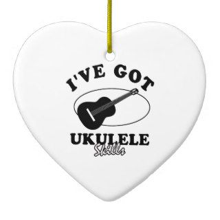 Cool ukulele musical instrument designs ornaments