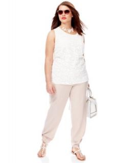 Plus Size Spring 2014 Trend Report White Light Perforated Jacket Look   Plus Sizes