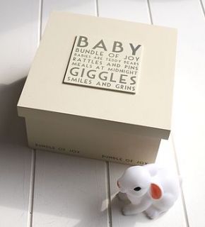 baby keepsake box by posh totty designs interiors