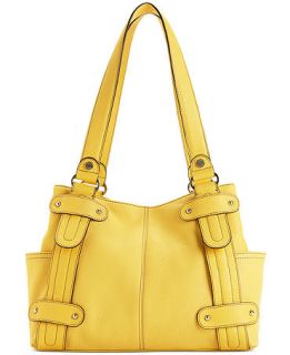 Tignanello Perfect 10 Leather Studded Shopper   Handbags & Accessories