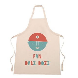 'fan dabi dozi' apron by eat haggis