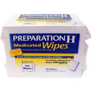 Preparation H Medicated Wipes 144 count Health & Personal Care
