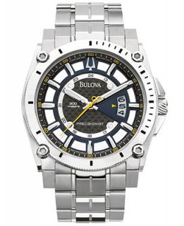 Bulova Mens Precisionist Stainless Steel Bracelet Watch 47mm 96B131   Watches   Jewelry & Watches