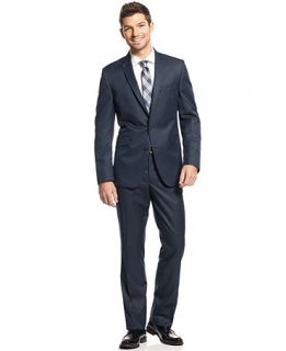 Kenneth Cole Reaction Blue Mini Texture Suit Slim Fit   Suits & Suit Separates   Men