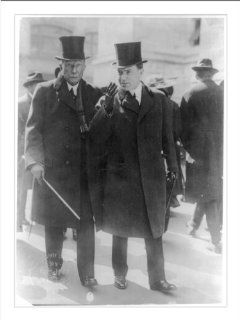 Historic Print (M) [John D. Rockefeller, full length portrait, walking on street with John D. Rockefeller,   John D Rockefeller Poster