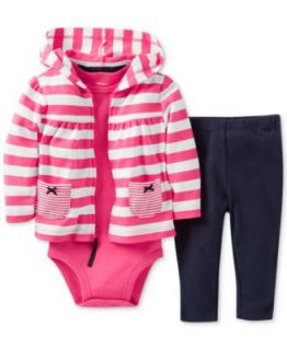 Carters Baby Girls 3 Piece Cardigan, Bodysuit & Pants Set   Kids