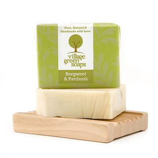 bergamot and patchouli soap by village green soaps