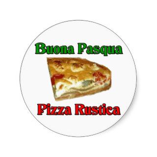 Buona Pasqua Pizza Rustica Stickers