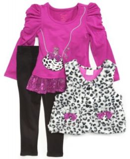 Nannette Baby Set, Baby Girls Sweet Perfume 3 Piece Vest, Shirt and Pants   Kids