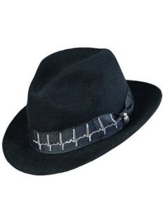 Carlos Santana Hat Fedora MILAGRO SAN141 Black at  Mens Clothing store