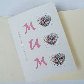 night scented stock seed card for mum by soso paper co