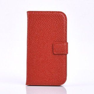 HJX Hot Red Iphone 5 New Arrival Stone Veins Flip Wallet Type PU Leather Case With Stand &Credit Card Slots Cover for Apple iphone 5 5G 5th Cell Phones & Accessories