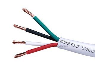 Monoprice 100ft 12AWG CL2 Rated 4 Conductor Loud Speaker Cable (For In Wall Installation) Electronics