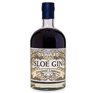 personalised sloe gin by wiltshire liqueur company