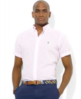 Polo Ralph Lauren Classic Fit Short Sleeved Checked Seersucker Shirt   Casual Button Down Shirts   Men