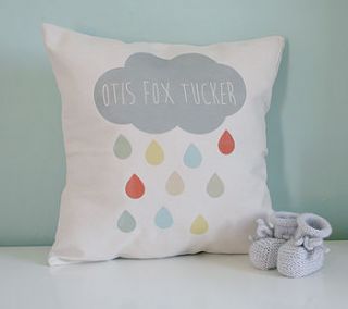 personalised cloud name cushion by modo creative