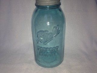 Vintage Ball Blue Half Gallon Perfect Mason Jar with Zinc Lid  Other Products  