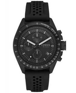 Fossil Mens Chronograph Decker Black Silicone Strap Watch 44mm CH2703   Watches   Jewelry & Watches