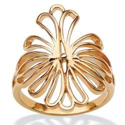 Toscana Collection Gold Over Silver Floral Loop Ring Palm Beach Jewelry Gold Over Silver Rings