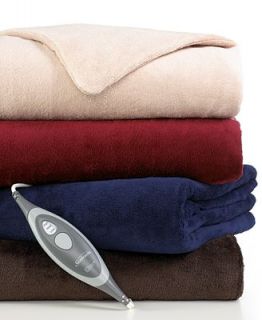 Slumber Rest Microplush Heated Throw   Blankets & Throws   Bed & Bath