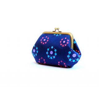 polka dot silk purse by bleuet textiles