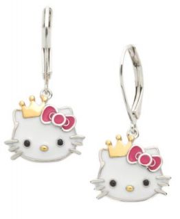 Hello Kitty Sterling Silver Necklace, Enamel Hello Kitty Face Necklace   Necklaces   Jewelry & Watches