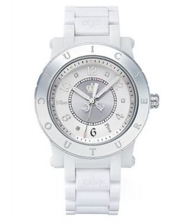 Juicy Couture Watch, Womens HRH White Plastic Bracelet 38mm 1900842   Watches   Jewelry & Watches