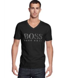 BOSS HUGO BOSS Shirt, Crew Neck Logo T Shirt with SPF 50   T Shirts   Men