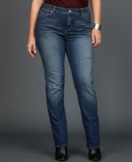 INC International Concepts Plus Size Skinny Jeans, Medium Wash   Plus Sizes