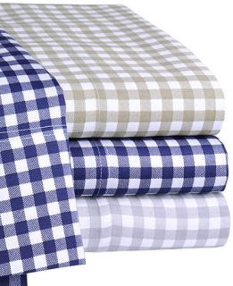 Gingham 300 Thread Count Full Sheet Set   Sheets   Bed & Bath