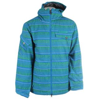 686 Mannual Etch Insulated Snowboard Jacket Bluebird Stripe 2014