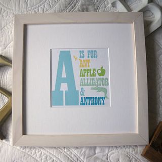 personalised big letter picture by letterfest