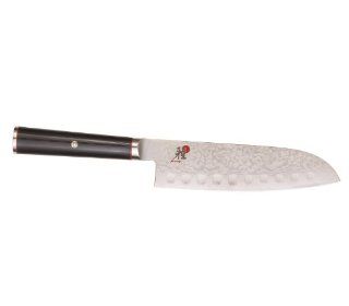 Miyabi Kaizen 7 Inch Granton Santoku Hollow Edge Knife Santoku Knives Kitchen & Dining