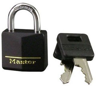 Master Lock 131D Solid Brass Padlock with Black Cover, 1 3/16 inch   Combination Padlocks  