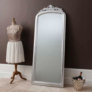 elegant silver full length mirror by primrose & plum