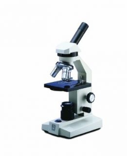 National Optical 131 Intermediate and High School Inclined Monocular Compound Microscope, Widefield 10x Eyepiece, DIN 4x, 10x and 40xR Achromatic Objective, 20W Tungsten Bulb Light Source, 110V, 40x, 100x and 400x Magnification