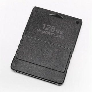 Etree PS2 Memory Card 128MB for Playstation 2 Black Video Games