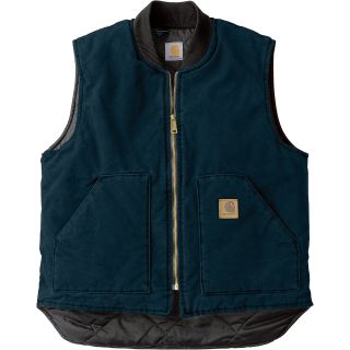 Carhartt Sandstone Arctic Quilt Lined Vest — Midnight Blue, 4XL, Big Style, Model# V02  Vests