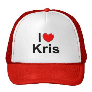 I Love (Heart) Kris Trucker Hat