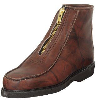 Double H Insulated Brown Leather Mens Zip Boot sz 12 EEE Patio, Lawn & Garden