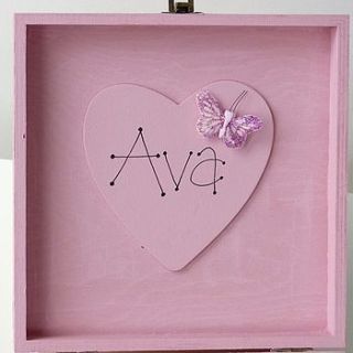 personalised large pink pram keepsake box by ava.p