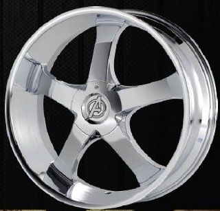 AVENGER A4 24X9.5+15 5X127+5X135 C.B 87.1 CHROME Automotive