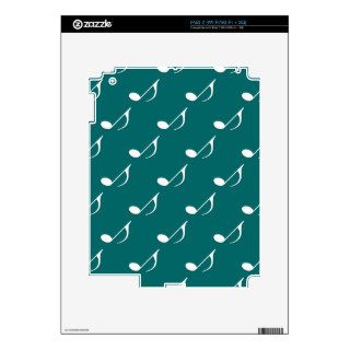 Musical Note on any color background iPad 2 Decal
