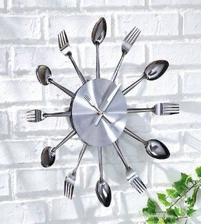 Silverware Utensils Kitchen Wall Clock  