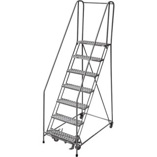 Cotterman (Rolling) Ladder — 80in. Max. Height  Rolling Ladders   Platforms